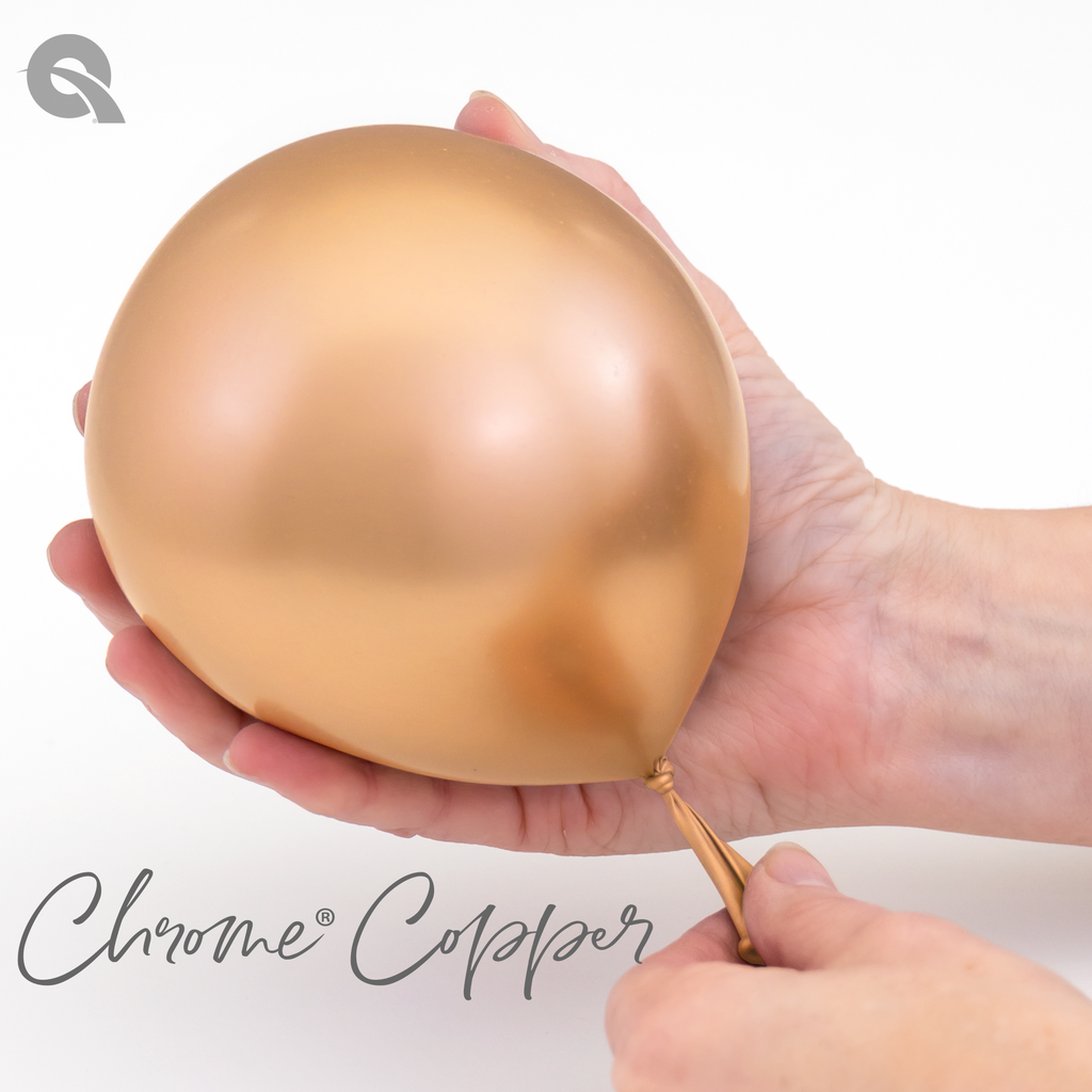 Chrome Copper Hand Pioneer Qualatex Latex Balloons 