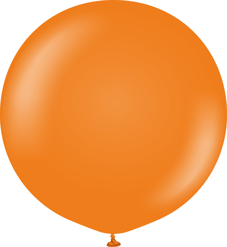 36" Kalisan Latex Balloons Standard Orange (2 Per Bag)
