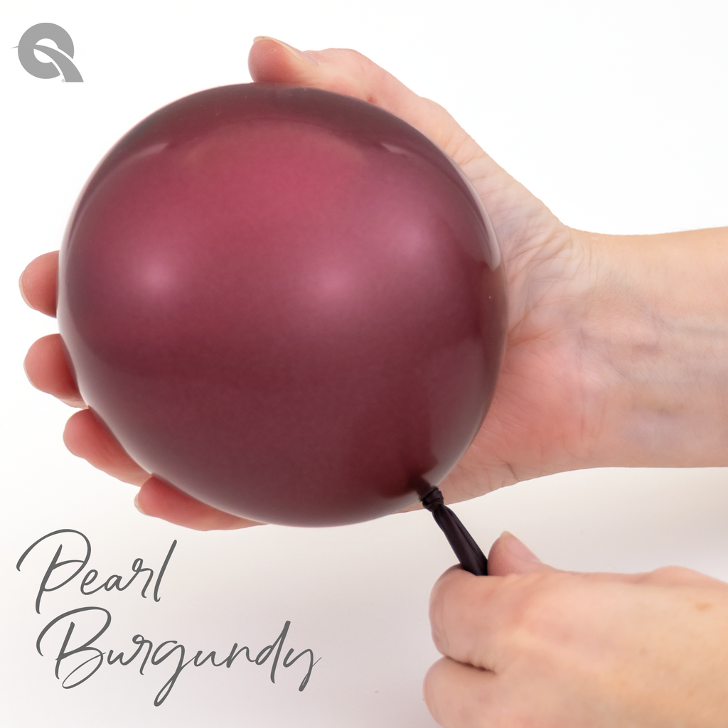 Pearl Burgundy Hand Pioneer Qualatex Latex Balloons 