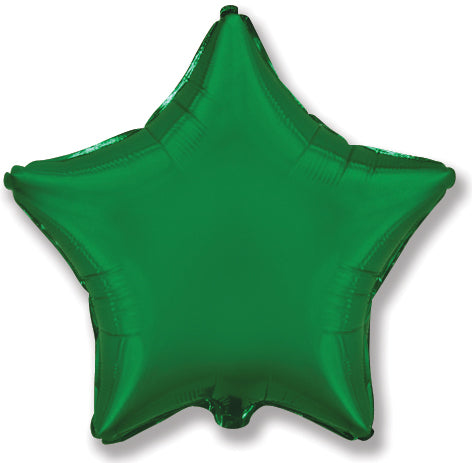 32" Jumbo Metallic Green Star Foil Balloon