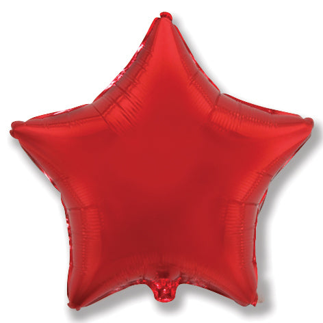 4" Airfill Only Red Star Balloon
