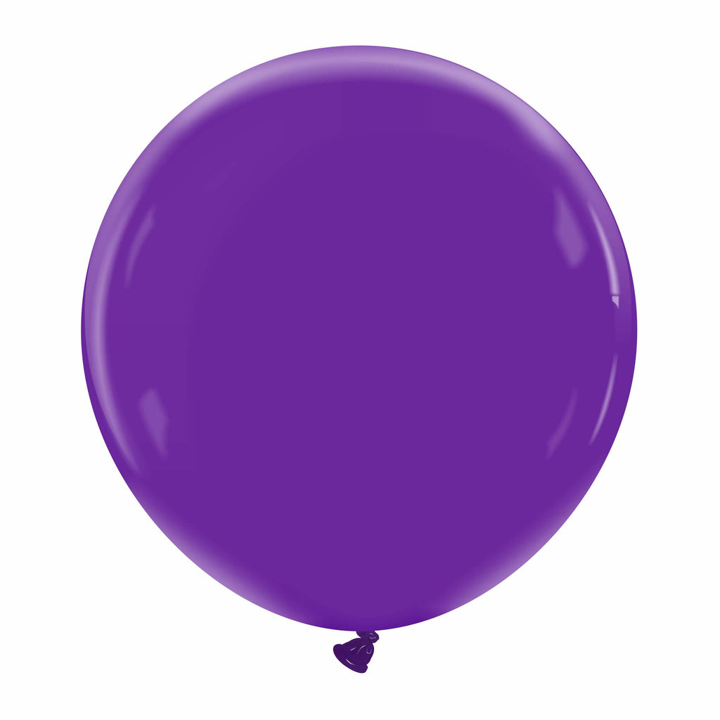24" Cattex Premium Royal Purple Latex Balloons (1 Per Bag)