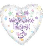 Jumbo Welcome Baby Dangler Balloon