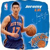 18" NBA Jeremy Lin Basketball Balloon