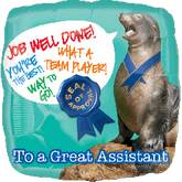 18" Great Assistant Seal Balloon Packaged