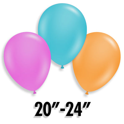 20 to 24 Inch Latex Balloons