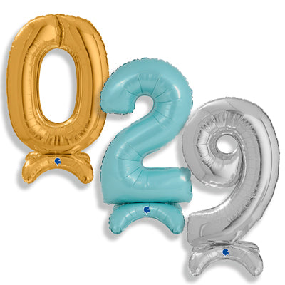 25" Stand Up Numbers Balloons
