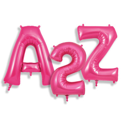 34" Oaktree Brand Pink Letter Balloons