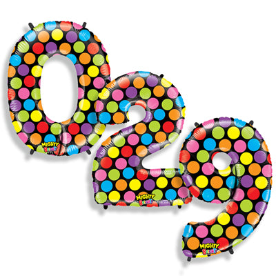 40" Mighty Bright Numbers Balloons
