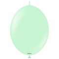 12 inches Kalisan BrandLinked Balloons Together Linking Balloons Called K Link Macaron Green 50 Per Bag