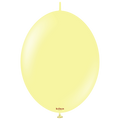 12 inches Kalisan BrandLinked Balloons Together Linking Balloons Called K Link Macaron Yellow 50 Per Bag