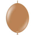 12 inches Kalisan BrandLinked Balloons Together Linking Balloons Called K Link Standard Caramel Brown 50 Per Bag