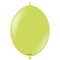 12 inches Kalisan BrandLinked Balloons Together Linking Balloons Called K Link Standard Lime Green 50 Per Bag
