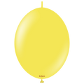 12 inches Kalisan BrandLinked Balloons Together Linking Balloons Called K Link Standard Yellow 50 Per Bag
