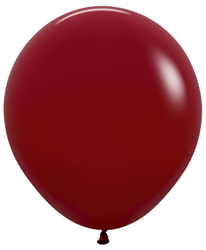 18" Sempertex Latex Balloons (25 Per Bag) Deluxe Imperial Red