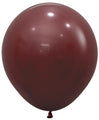 18" Sempertex Latex Balloons (25 Per Bag) Deluxe Merlot