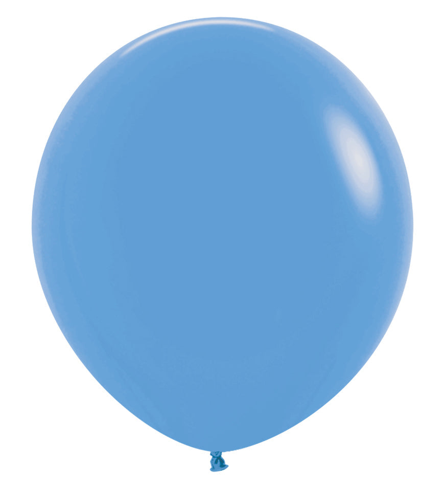 18" Sempertex Latex Balloons (25 Per Bag) Neon Blue