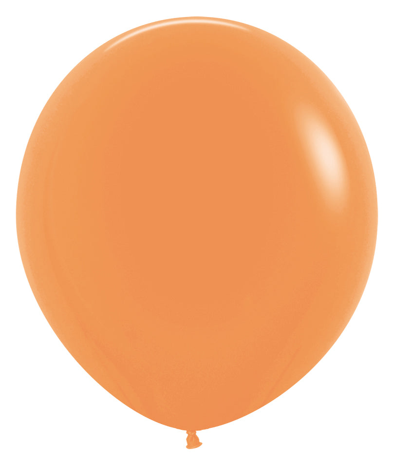 18" Sempertex Latex Balloons (25 Per Bag) Neon Orange