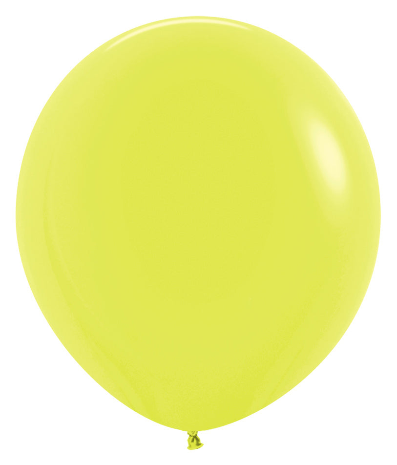 18" Sempertex Latex Balloons (25 Per Bag) Neon Yellow