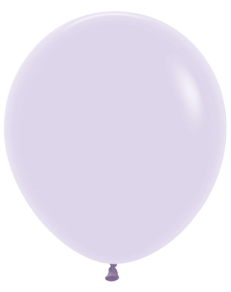 18 Inches Uninflated Sempertex Latex Balloons (25 Per Bag) Pastel Matte Lilac