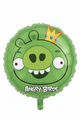 18" Angry Birds King Pig Mylar Balloon - Enhanced