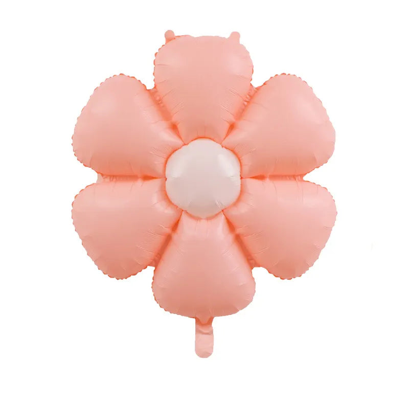 Not Inflated 19 Inches Airfill Only Macaron in the Color Pink Daisy Flower Balloon Imported By Color Wheel