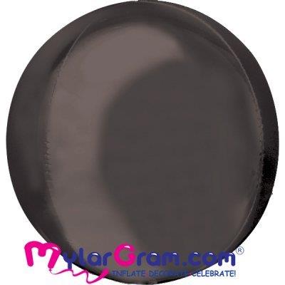 22" Black Ball Shape 4D Foil BalloonManufacturer By MylarGram