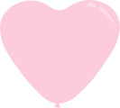 18" Deco Taffy Pink Decomex Heart Shaped Latex Balloons (100 Per Bag)