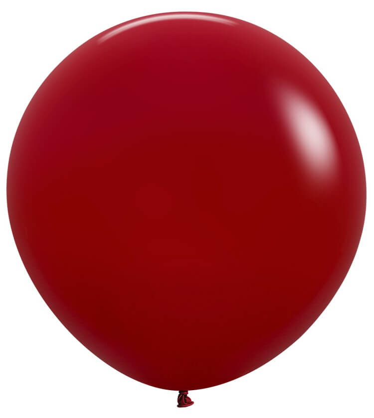 24" Sempertex Latex Balloons (3 Per Bag) Deluxe Imperial Red