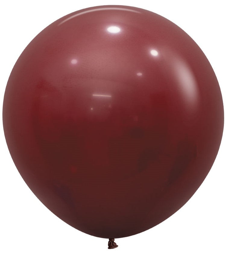 24" Sempertex Latex Balloons (3 Per Bag) Deluxe Merlot