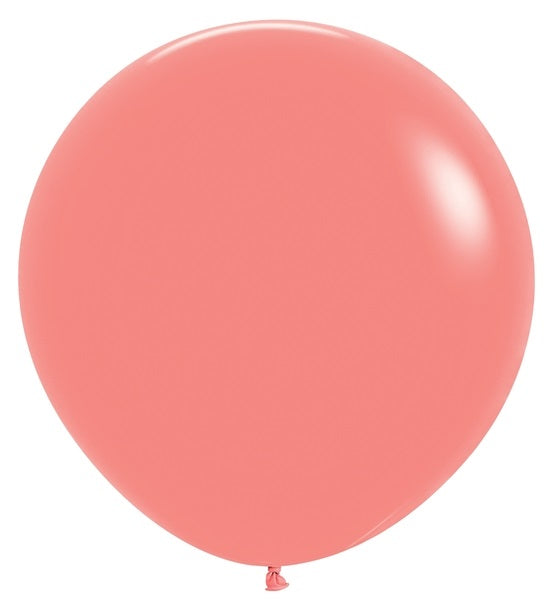 24" Sempertex Latex Balloons (3 Per Bag) Deluxe Tropical Coral