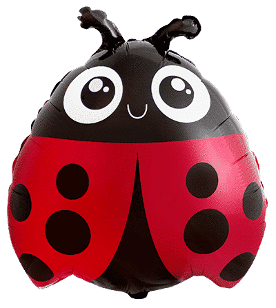 Uninflated 24 Inches Ladybug Cute Foil Balloon Made by Flexmetal in Spain