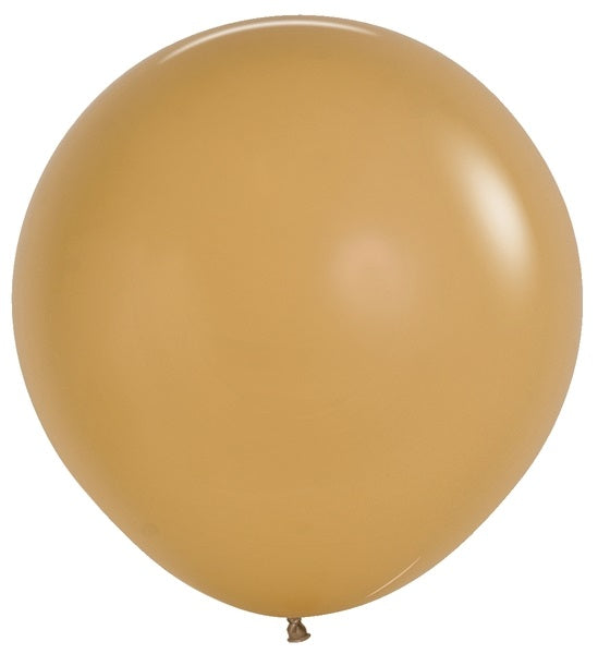 24 Inches Latex Balloons (3 Per Bag) Deluxe Latte Sempertex Uninflated