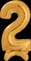25" Number Standup 2 Gold Foil Balloon