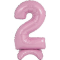 25" Number Standup 2 Pastel Pink Foil Balloon