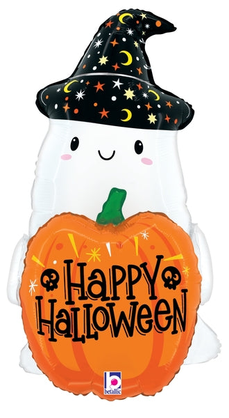 Uninflated 27 Inches Foil Balloon Shape Halloween Pumpkin Ghost Manufacturered By Betallic