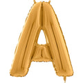 26" Midsize Letter Shape A Gold Foil Balloon