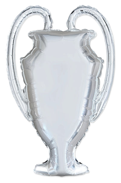 Uninflated 30 Inches Trophy Silver Foil Balloon Made by Flexmetal in Spain