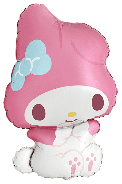 Uninflated 33 Inches Hello Kitty My Melody Foil Balloon Made by Flexmetal in Spain
