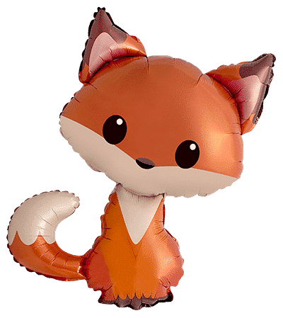 Uninflated 36 Inches Fox Foil Balloon Made by Flexmetal in Spain