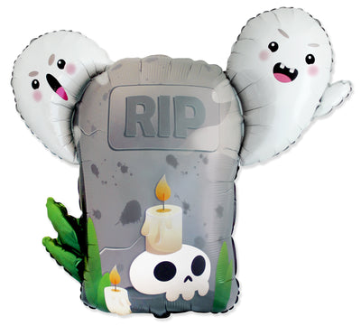 Uninflated 39 Inches Rip Grave Foil Balloon Made by Flexmetal in Spain