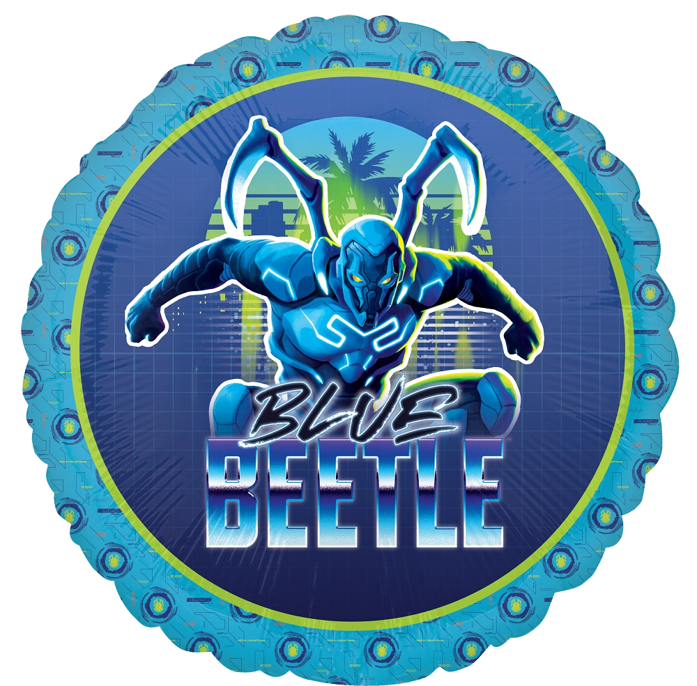 18 Inches Blue Beetle Foil Balloon