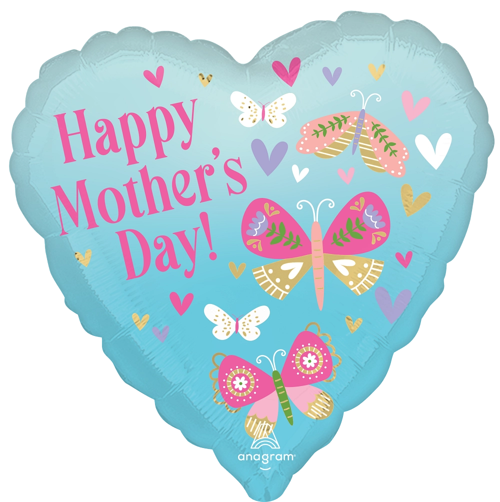 46731 Happy Mothers Day Butterflies foil balloons anagram 