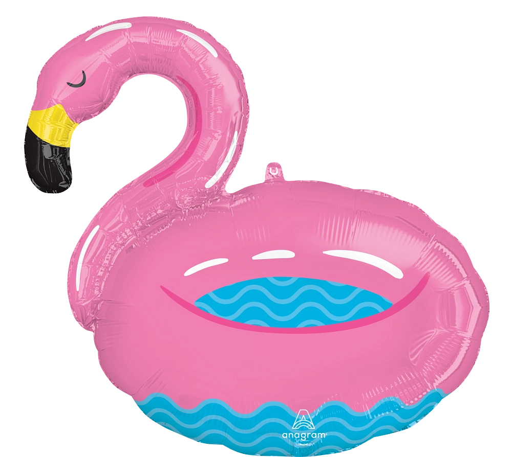 46774 Pool Party Flamingo foil balloons anagram 