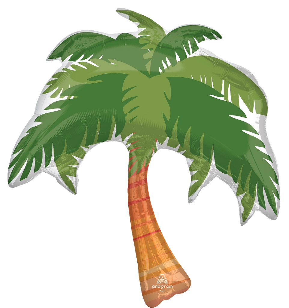 46775 Beach Life Palm Tree foil balloons anagram 