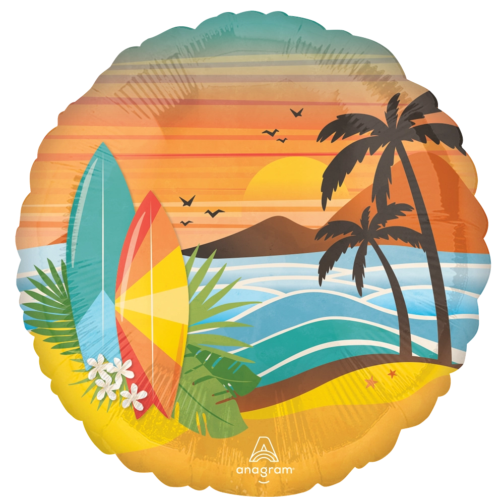 46777 Beach Life foil balloons anagram 