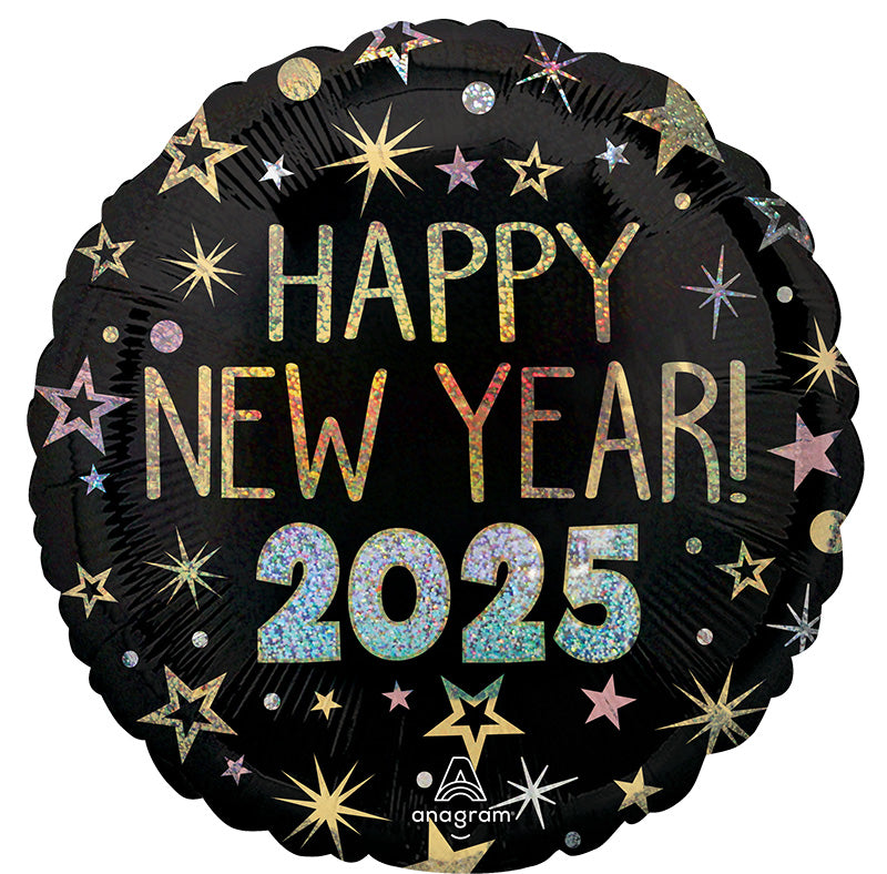 Uninflated Foil Balloons Made By Anagram Balloons with Product Code 46930 2025 New Year Celebration Front