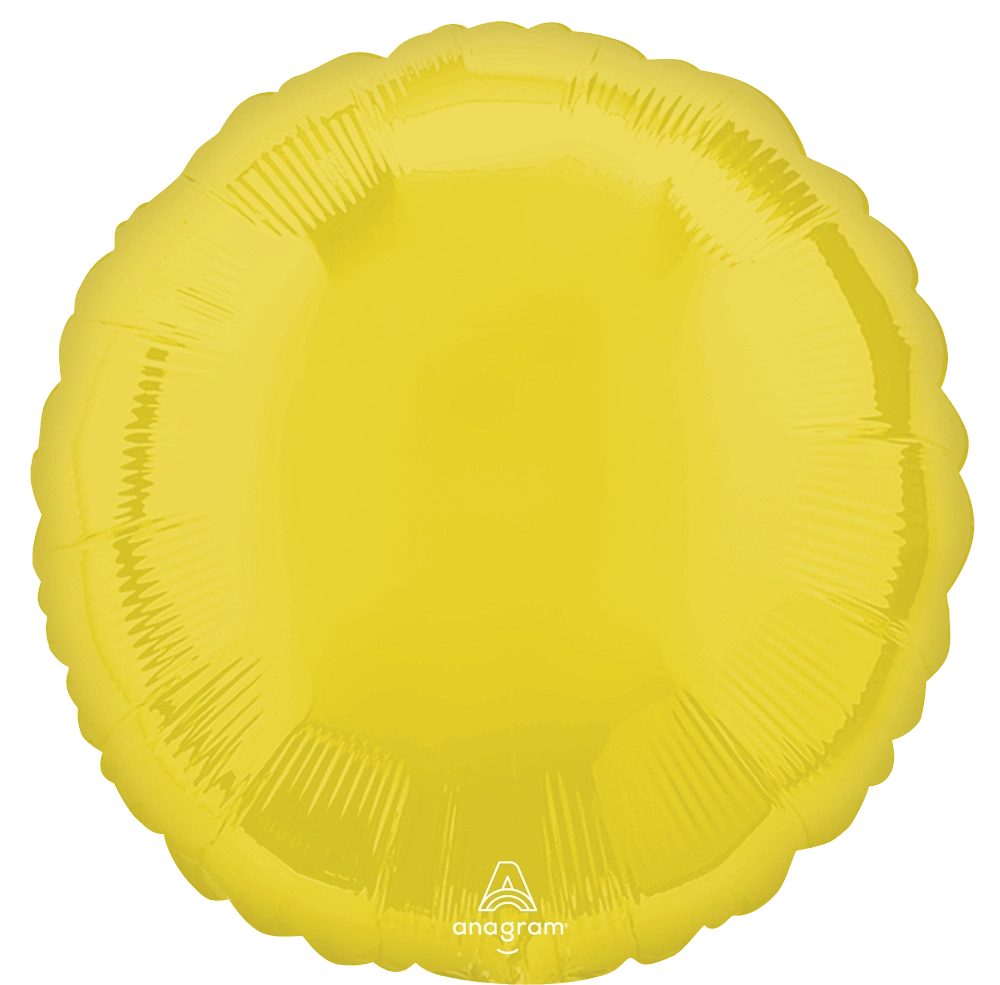 18 Inches Vibrant Yellow Foil Balloon
