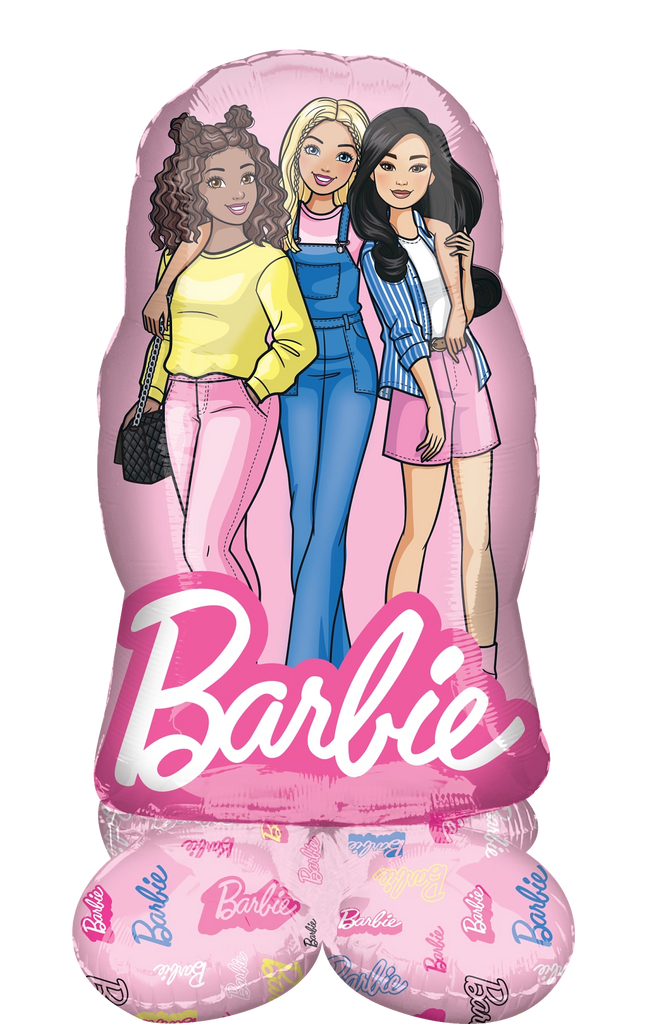 Uninflated 37 Inches Consumer Inflatable AirLoonz Barbie and Friends Foil Balloon Manufacturered By Anagram/MD