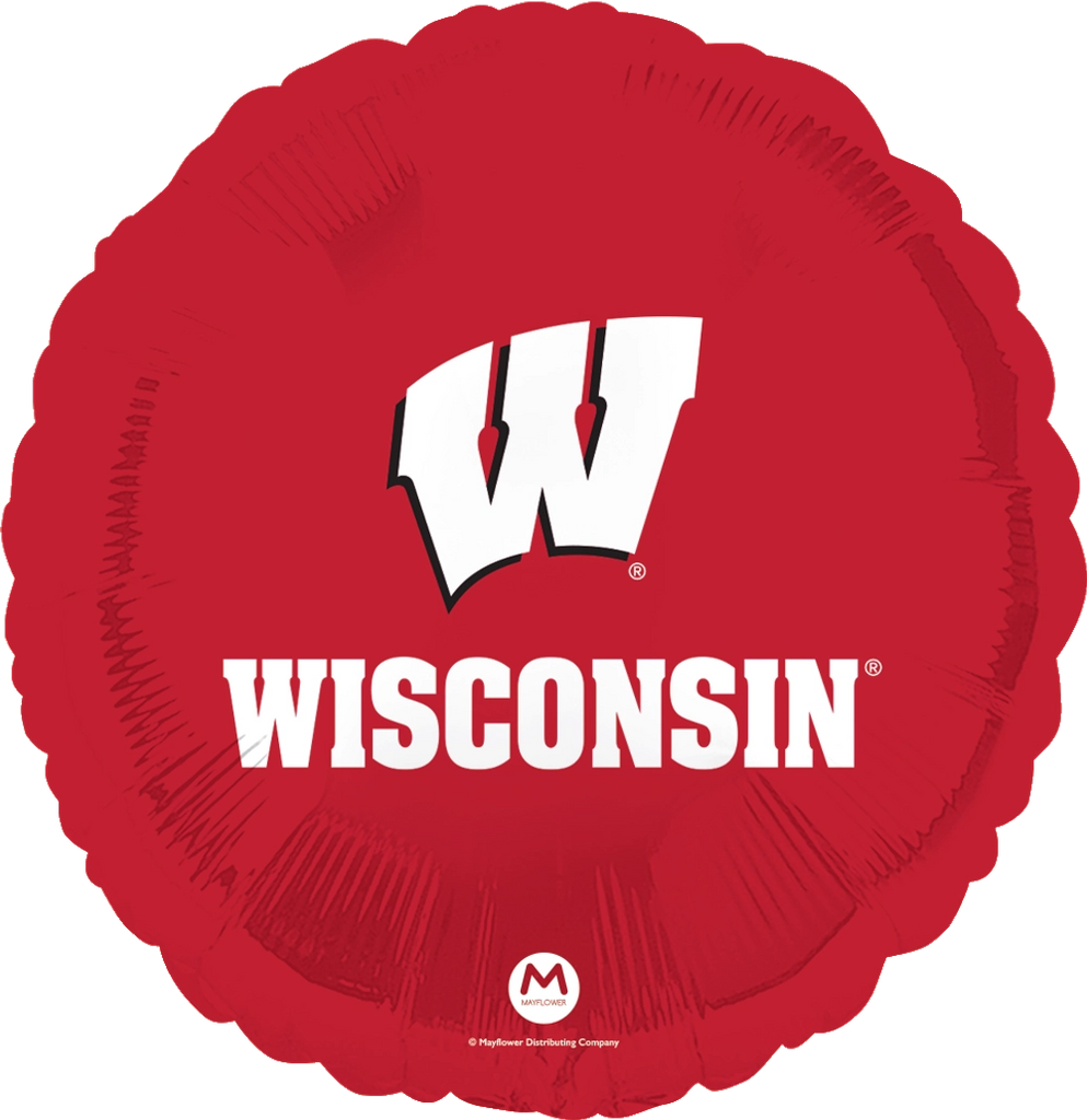 18 Inches University of Wisconsin Foil Balloon